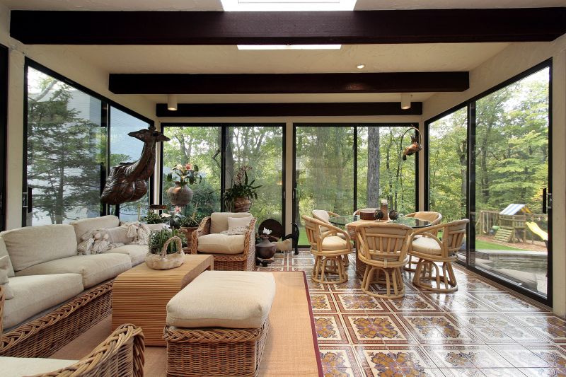 Sunroom with Sliding Doors